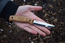Load image into Gallery viewer, BPS Knives BS3FTS Outdoor Fixed Blade Camping Knife with Leather Sheath Cover | Bushcraft Knife Full Tang Carbon Steel Camp Scandinavian Scandi Knife Grind Bush Survival Gear Tool (Carbon-Steel)