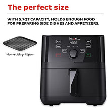 Load image into Gallery viewer, Instant Vortex 5.7 Quart Air Fryer, Customizable Smart Cooking Programs, Digital Touchscreen and Non-Stick Air Fryer Basket, Black