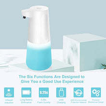 Load image into Gallery viewer, Wisekoti New Generation of Automatic Foaming Soap Dispenser, Electric and Rechargeable, Touchless Foam Soap Dispenser for Kitchen Sink & Bathroom Countertop, Dish Soap Dispenser, Hand Soap Dispenser