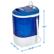 Load image into Gallery viewer, SUPER DEAL Mini Washing Machine Compact Counter Top Washer with Spin Cycle Basket and Drain Hose