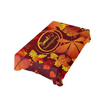 Load image into Gallery viewer, ALAZA Red Maple Thanksgiving Celebrate Thanksgiving Tablecloth,Washable Tablecloth,60 x 108 Inch Oblong/Rectangle Tablecloth for Family Dinner,Indoor or Outdoor Parties Etc