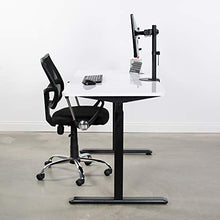 Load image into Gallery viewer, VIVO Steel Reinforcement Bracket Mount Plate for Thin, Glass, and Other Fragile Table Tops, Clamp Compatible with Most Monitor Stand C-Clamp Installations, Black, STAND-AC01R
