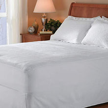 Load image into Gallery viewer, Sunbeam Heated Mattress Pad | Polyester, 10 Heat Settings , White , Queen - MSU1GQS-N000-11A00