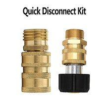 Load image into Gallery viewer, Twinkle Star Pressure Washer Adapter Set, Quick Disconnect Kit, M22 Swivel to 3/8'' Quick Connect, 3/4" to Quick Release