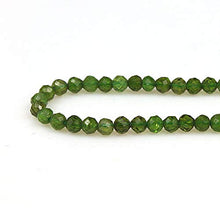 Load image into Gallery viewer, 【Stone Wholesale】ABT.2mm Green Diopside Natural Round Faceted Stone Beads Fine Gemstone Loose Beads DIY Accessories for Jewelry Necklace Bracelet Making