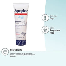 Load image into Gallery viewer, Aquaphor Baby Healing Ointment - for Chapped Skin, Diaper Rash and Minor Scratches - 7 Ounce (Pack of 1)