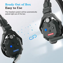 Load image into Gallery viewer, Hollyland Solidcom C1 Wireless Headset Intercom System 6-Person Team Communication 1000ft Full Duplex Group Talk Single Ear Headset with 1 Master & 5 Remote Headphone Microphone
