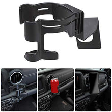 Load image into Gallery viewer, Savadicar JL & JT Multi-Function Drink Cup Phone Holder, 2 in 1 Bolt-on Stand Bracket Organizer for 2018-2022 Jeep Wrangler JL JLU & Jeep Gladiator JT Trunk