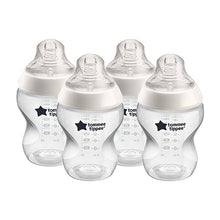 Load image into Gallery viewer, Tommee Tippee Closer To Nature Baby Bottles Slow Flow Breast-Like Nipple With Anti-Colic Valve (9oz, 4 Count)
