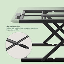 Load image into Gallery viewer, ZINUS Penny 36 Inch Standing Desk with Adjustable Height / Desktop Workstation / Desk Converter / No Assembly, Black