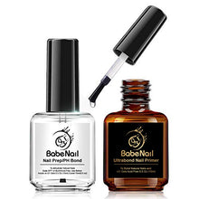 Load image into Gallery viewer, BabeNail Nail Prep Dehydrate & Bond Primer, Nail Protein Bond, 2PCS Professional Long Lasting Natural Air Dry Superior Bonding Primer for Acrylic Powder and Gel Nail Polish 0.5 oz
