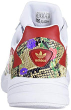 Load image into Gallery viewer, adidas Originals Women's Falcon Sneaker, White/Scarlet/Gold Metallic, 11