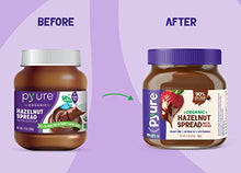Load image into Gallery viewer, Organic Hazelnut Spread with Cocoa by Pyure | Keto Friendly, No Palm Oil, Vegan, Peanut Free | 90% Less Sugar Than the Market Leading Brand, 13 Oz