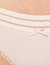 Load image into Gallery viewer, Iris & Lilly Women's Cotton Thong Underwear, Pack of 5, Black/Dusty Pink/White, Medium
