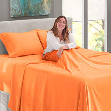 Load image into Gallery viewer, Nestl Deep Pocket Split King Sheets - Bed Sheets with 2 Fitted Sheets, Flat Sheet, Pillow Cases - Extra Soft Bedsheet Set with Deep Pockets for Split King - Light Gray Lavender