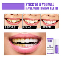 Load image into Gallery viewer, 2 PCS V34 Colour Corrector Teeth Whitening Sensitive Teeth Toothpaste, Intensive Stain Removal Teeth Reduce Yellowing (Purple)