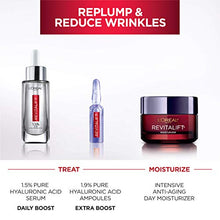 Load image into Gallery viewer, L'Oreal Paris Revitalift Anti-Aging Skin Care Regimen Kit with Hyaluronic Acid Facial Serum and Triple Power Face Moisturizer, Paraben and Fragrance Free, 2 count