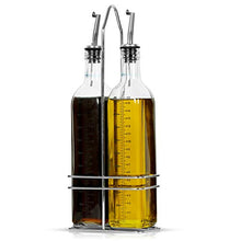 Load image into Gallery viewer, Simpli-Magic Oil and Vinegar Dispensers, 450 ML, Stainless/Clear