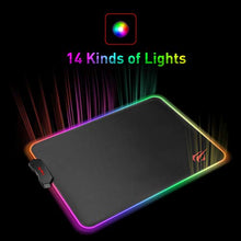 Load image into Gallery viewer, havit RGB Gaming Mouse Pad Soft Non-Slip Rubber Base Mouse Mat for Laptop Computer PC Games (13.8 X 9.8 X 0.16 inches, Black)