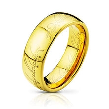 Load image into Gallery viewer, Atomic Jewelry ElvishThe One (Tungsten) Ring 18k Gold Plating (8)