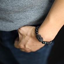 Load image into Gallery viewer, COAI Pixiu Black Obsidian Stone Beaded Bracelet