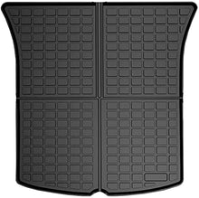 Load image into Gallery viewer, SUPER LINER Tesla Model Y 2020 2021 2022 2023 All Weather Floor Mats Front Rear Cargo Liner Mat, Waterproof Anti-Slip Floor Mat Custom Fit for Tesla, Heavy Duty Floor Mats & Trunk Mat