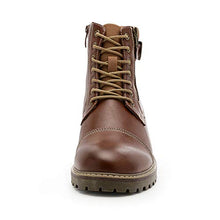 Load image into Gallery viewer, Bruno Marc Men's Engle-05 Brown Motorcycle Combat Oxford Boots Size 11 M US