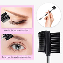 Load image into Gallery viewer, Eyelash Curlers Eyebrow Brush Kit for Women w Lash Curler, Eyelash Comb Seperator, Mascara Brushes, Eyelash Extension Tweezers, Angled Eyebrow Brush and Comb, 10 Silicone Refills Pads for Lash & Brow