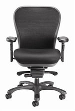Load image into Gallery viewer, CXO Ergonomic Executive Mid Back Task Chair in Black (Blue)