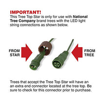 Load image into Gallery viewer, National Tree Company Pre-lit Artificial Christmas Tree Topper | Includes Pre-strung Multi-Color LED Lights | Bethlehem Star - 11 Inch