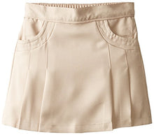 Load image into Gallery viewer, Nautica girls School Uniform Pleated Scooter With Pockets Skirt, Khaki, 5 US
