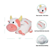 Load image into Gallery viewer, Avocatt Pink Cow Plush Toy - 10 Inches Plushie Stuffed Animal - Hug and Cuddle with Squishy Soft Fabric and Stuffing - Cute Cow Gift for Boys and Girls