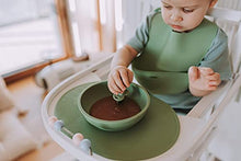 Load image into Gallery viewer, Baby Led Weaning Feeding Supplies for Toddlers - UpwardBaby Baby Feeding Set - Suction Silicone Baby Bowl - Self Eating Utensils Set with Spoons, Bibs, Placemat - Dishwasher-Safe Infant Food Plate Kit