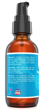 Load image into Gallery viewer, Peptide Complex Serum/Collagen Booster for the Face with Hyaluronic Acid and Chamomile Extract - Anti Aging Peptide Serum, Reduces Wrinkles, Heals and Repairs Skin - Tightening Effect - 1 fl oz