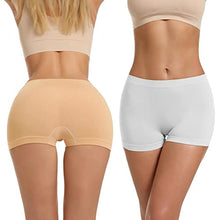 Load image into Gallery viewer, Cotton Boyshort Underwear for Women Seamless Panties Stretch Boxer Briefs Boy Short Panty (X-Large, B2204COT-2)