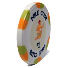 Load image into Gallery viewer, 25 $1 Nile Club 10 Gram Ceramic Casino Quality Poker Chips