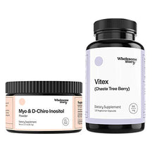 Load image into Gallery viewer, Myo & D-Chiro Inositol Powder + Vitex | Hormone Balance, Healthy Ovarian Function & Fertility Support | Vegan Friendly