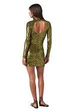 Load image into Gallery viewer, PETER DUNDAS Long Sleeve Green Sequin Jersey Dress, 40IT