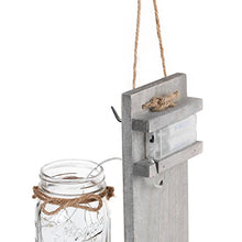 Load image into Gallery viewer, Rustic Wall Sconces - Mason Jars Sconce, Rustic Home Decor,Wrought Iron Hooks, Silk Hydrangea and LED Strip Lights Design 6 Hour Timer Home Decoration (Set of 2)
