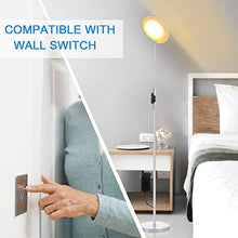 Load image into Gallery viewer, 2PCS, 1Silvery Grey+1Black, JOOFO Floor Lamp,30W/2400LM Sky LED Modern Torchiere 3 Color Temperatures Super Bright Floor Lamps-Tall Standing Pole Light with Remote & Touch Control