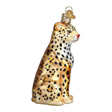 Load image into Gallery viewer, Old World Christmas Ornaments: Wildlife Animals Glass Blown Ornaments for Christmas Tree, Leopard