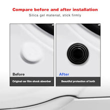 Load image into Gallery viewer, Slykew Pack-20 Car Door Anti-Shock Gaskets, Door Side Anti-Collision Protection Stickers, Automobile Universal Shock Absorbing Cushions, for Most Cars, SUVs and Vans (Black)