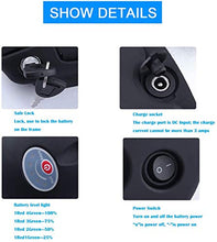 Load image into Gallery viewer, Electric Bike Battery 36V 10ah Ebike Lithium Ion Battery Frame Mounted Ebike Battery