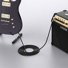 Load image into Gallery viewer, Guitar Cable 10ft New bee Electric Instrument Cable Bass AMP Cord for Electric Guitar, Bass Guitar, Electric Mandolin, Pro Audio (Right Angle to Straight, Black)