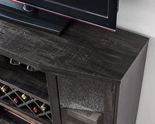 Load image into Gallery viewer, Home Source Jill Zarin Espresso Bar Cabinet with Curved Glass Doors