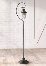 Load image into Gallery viewer, Ulysses Rustic Industrial Floor Lamp LED Oil Rubbed Bronze Arched Top Arm Lantern Cage for Living Room Reading Bedroom - Franklin Iron Works