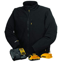 Load image into Gallery viewer, DEWALT DCHJ060A Heated Soft Shell Jacket Kit with 2.0Ah Battery & Charger Black X-Large
