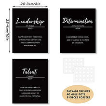 Load image into Gallery viewer, 9 Pieces Inspirational Phrases Wall Art Prints Motivational Sayings Quote Posters Positive Prints Decorations for Teens Adults Living Room Office Classroom College Decoration, Unframed, 8 x 10 Inch