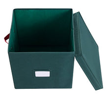 Load image into Gallery viewer, Elf Stor Ornament Storage Chest with Dividers - Holds 64 Balls, Green