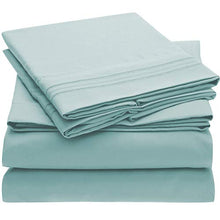 Load image into Gallery viewer, Mellanni Extra Deep Pocket Twin Sheet Set - Hotel Luxury Kids Bedding Sheets & Pillowcases - Extra Deep Pocket Sheets up to 21" Mattress - Ultra Soft Cooling Bed Sheet Set - 3 Piece (Twin, White)
